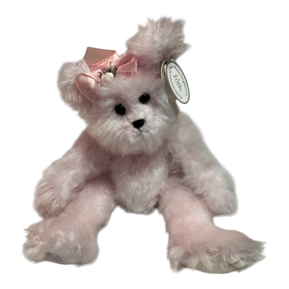 Bearington 10th Anniversary Charity Bear Pink Plush Limited Edition